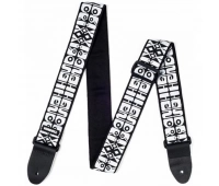 Гитарный ремень  JIMI HENDRIX LOGO B/W DUNLOP JH05