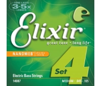 Струны для бас-гитары ELIXIR 14087 NanoWeb