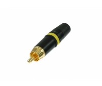 Желтая маркировочная полоса, кабельный разъем RCA Neutrik NYS 373-4