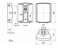 Настенная двухполосная АС Visaton WB 16 BLACK