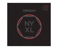 Струны для 8 струнной электрогитары, 10-74 DAddario NYXL1074