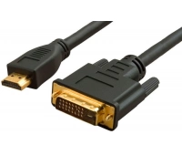 Кабель HDMI 1.4, А (вилка)- DVI-D (24+1) (вилка) LAZSO WH-141(20m)