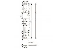 Запорная планка короткая Dorma FLM24-RK