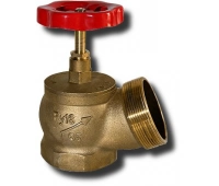 Клапан пожарный муфта-цапка Апогей Вентиль КПЛ 65-1 угловой латунь (муфта-цапка)
