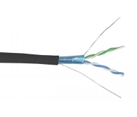 Кабель симметричный (витая пара), черный ITK F/UTP 2х2х24AWG кат.5E solid LDPE (LC3-C5E02-339)