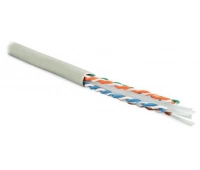 Кабель витая пара Hyperline UUTP4-C6-S23-IN-PVC-GY-305
