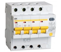 Автоматический выключатель дифференциального тока IEK АД14 4Р 16А 30мА (MAD10-4-016-C-030)