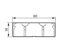 Мини-плинтус DLPlus 60х16 трехканальный Legrand LegranD 030026