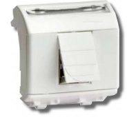 ДКС Розетка RJ-45 Brava 2 модуля белая (76655B)