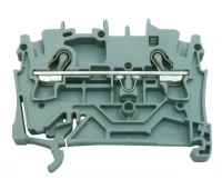 Клемма проходная на DIN рейку WAGO WAGO 2002-1201 клемма 2-х проводная