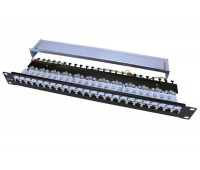 Патч-панель 19", 24 порта Hyperline PP3-19-24-8P8C-C5E-SH-110D