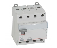 Выключатель дифференциального тока Legrand ВДТ DX3 4П 25А AC 100мА N справа (411712)