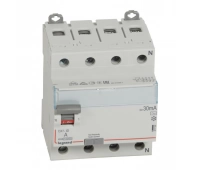 Выключатель дифференциального тока Legrand ВДТ DX3 4П 40А AC 30мА N справа (411703)