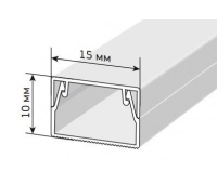 Кабель-канал с двойным замком белый 15х10 Промрукав Короб 15х10 (Промрукав)