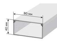 Кабель-канал с двойным замком белый 80х40 Промрукав Короб 80х40 (Промрукав)