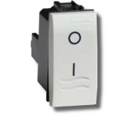 ДКС Выключатель двухполюсный Brava 1 модуль белый (76131B)