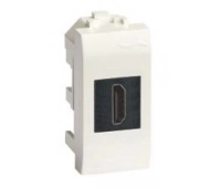 ДКС Розетка USB 2.0 Brava 1 модуль слоновая кость (75200S)