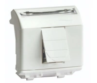 ДКС Розетка RJ-45 Brava 2 модуля слоновая кость (75450S)