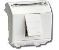 ДКС Розетка RJ-45 Brava 2 модуля черная (77655N)
