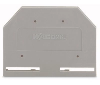 Торцевая и промежуточная пластина WAGO WAGO 280-301 торцевая пластина серая
