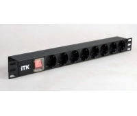 Блок розеток 19” без шнура ITK PH12-8D3