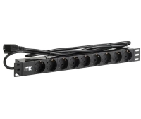 Блок розеток 19” со шнуром ITK PH22-9D2-P