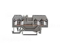 Клемма проходная на DIN рейку WAGO WAGO 280-653 клемма 3-х проводная