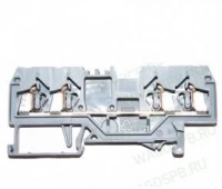 Клемма проходная на DIN рейку WAGO WAGO 280-833 клемма 4-х проводная