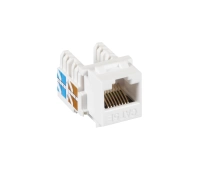 Вставка Keystone Jack RJ-45 NETLAN EC-UKJ-UD2-WT-10