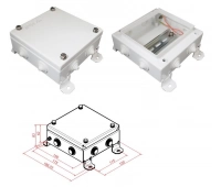 Коробка монтажная электротехническая Гефест КМ IP54-1515, 8 вводов