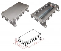 Гефест КМ IP54-1530, 14 вводов, нержавейка