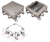 Гефест КМ IP66-1515, 8 вводов, нержавейка
