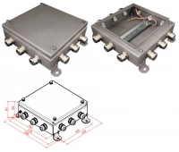 Гефест КМ IP66-2020, 12 вводов, нержавейка