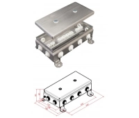Гефест КМ-О (16к)-IP54-1224, 12 вводов, нержавейка