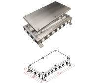 Гефест КМ-О (64к)-IP54-2040, 20 вводов, нержавейка