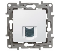 Розетка Legrand Розетка 5e, UTP, 1хRJ45, ETIKA, белая (672241)