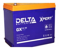 Аккумулятор герметичный свинцово-кислотный Delta Delta GX 12-55