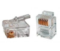Hyperline PLUG-6P6C-P-C2-100 (100 шт)