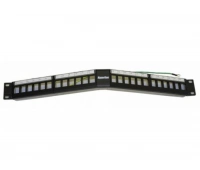 Патч-панель 19", 1U, 24 порта, RJ-45, модульная Hyperline PPBL4A-19-24-SH-RM