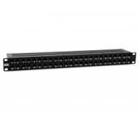 Патч-панель 19", 1U, 48 портов RJ-45, категория 6a Hyperline PPHD-19-48-8P8C-C6A-110D