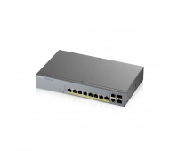 L2 коммутатор PoE+ для IP-видеокамер rack 19", 10xGE (8xPoE+), 2xSFP ZyXel GS1350-12HP-EU0101F