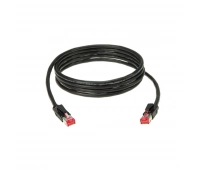 Патч-кабель Klotz CP5ER1P003 Patchcable CAT5e PUR 3m black Ethercon / RJ45