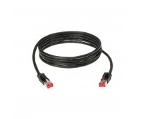 Патч-кабель Klotz CP5ER1P005 Patchcable CAT5e PUR 5m, black Ethercon / RJ45