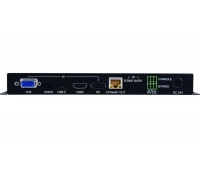 Передатчик, коммутатор c автопереключением сигналов HDMI, DP, USB Type-C, VGA с аудио, ИК и RS-232 в витую пару CAT5e Cypress CH-1539TXPLPD