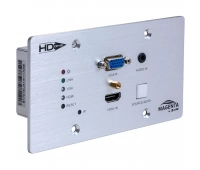 Передатчик, масштабатор, коммутатор сигналов HDMI, VGA с аудио, ИК и RS-232 в витую пару CAT6, HDBaseT TVOne MG-WP-611-EU