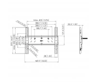 Ультратонкое настенное крепление для дисплея Vogels PFW 5200