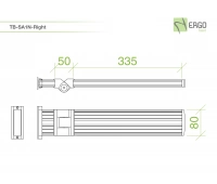 Правая крепежная планка серии TBSS ErgoFount TB-SA1N-Right