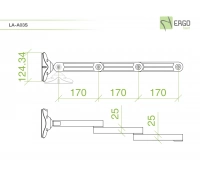 Комплект шаровых шарниров ErgoFount LA-A03S