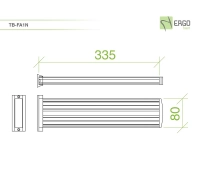 Фиксированная планка левая / правая ErgoFount TB-FA1N