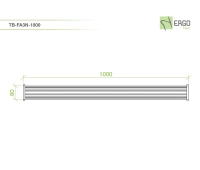 Крепежная планка 1000 мм ErgoFount TB-FA3N-1000